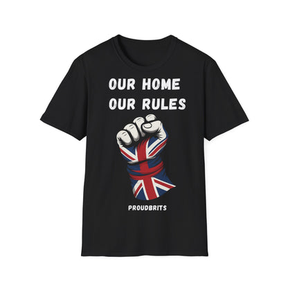 Our Home, Our Rules – Patriotic Tee (Unisex)